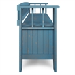 Pemberly Row 48 in Wood Entryway Bench with Storage in Distressed Blue