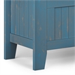 Pemberly Row 48 in Wood Entryway Bench with Storage in Distressed Blue