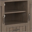 Pemberly Row 53 Inch Solid Wood TV Stand in Smoky Brown with Drawer Storage