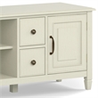 Pemberly Row Solid Wood TV Stand in Antique White for TVs up to 80 in