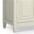 Pemberly Row Solid Wood TV Stand in Antique White for TVs up to 80 in