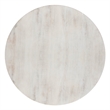 Pemberly Row Round Accent Table in Distressed White Wash Mango Wood