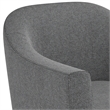 Pemberly Row 30-Inch Accent Chair in Shadow Gray Fabric with Wood Legs