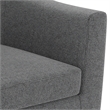 Pemberly Row 30-Inch Accent Chair in Shadow Gray Fabric with Wood Legs
