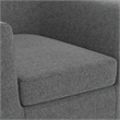 Pemberly Row 30-Inch Accent Chair in Shadow Gray Fabric with Wood Legs