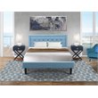 Pemberly Row 3-Piece Bedroom Set with Queen Bed and Nightstands in Denim Blue