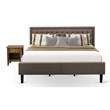 Pemberly Row 2-Piece Engineered Wood King Bedroom Set in Antique Walnut
