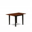 Pemberly Row 3-Piece Wood Dining Table Set with Black and Cherry Finish