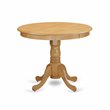 Pemberly Row 3-Piece Oak Finish Mid-Century Wood Kitchen Table Set