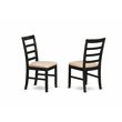 Pemberly Row Boston 5-piece Wood Dining Table Set in Cappuccino Finish