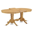 Pemberly Row 5-Piece Dining Set with Oak Table and Faux Leather Chairs