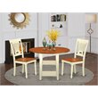 Pemberly Row 3-Piece Dining Set with Wood Chairs in Cherry Finish