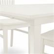 Pemberly Row 3-Piece Table and Dining Chair Set in Linen White Finish