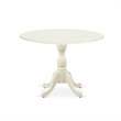 Pemberly Row 3-Piece Dining Set with Napoleon Back in Linen White