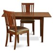 Pemberly Row Norfolk Wood 3-Piece Kitchen Set in Mahogany Finish