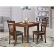 Pemberly Row 3-Piece Wood Dining Set in Rich Mahogany Finish