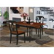 Pemberly Row 3-Piece Wood Kitchen Table Set in Black and Cherry Finish