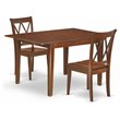 Pemberly Row 3-Piece Traditional Wood Dining Set in Mahogany Finish