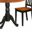 Pemberly Row 3-Piece Wood Dining Set in Black and Cherry