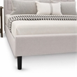Pemberly Row 2-Piece King Platform Bedroom Set in Mist Beige Fabric