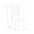 Pemberly Row 3-Piece Traditional Wood Dining Set in Linen White