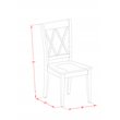 Pemberly Row 3-Piece Wood Dining Table Set in Linen White Finish