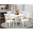 Pemberly Row 5-Piece Wood Dining Table and Chair Set in Linen White
