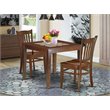 Pemberly Row 3-Piece Square Wood Dining Set in Mahogany Finish