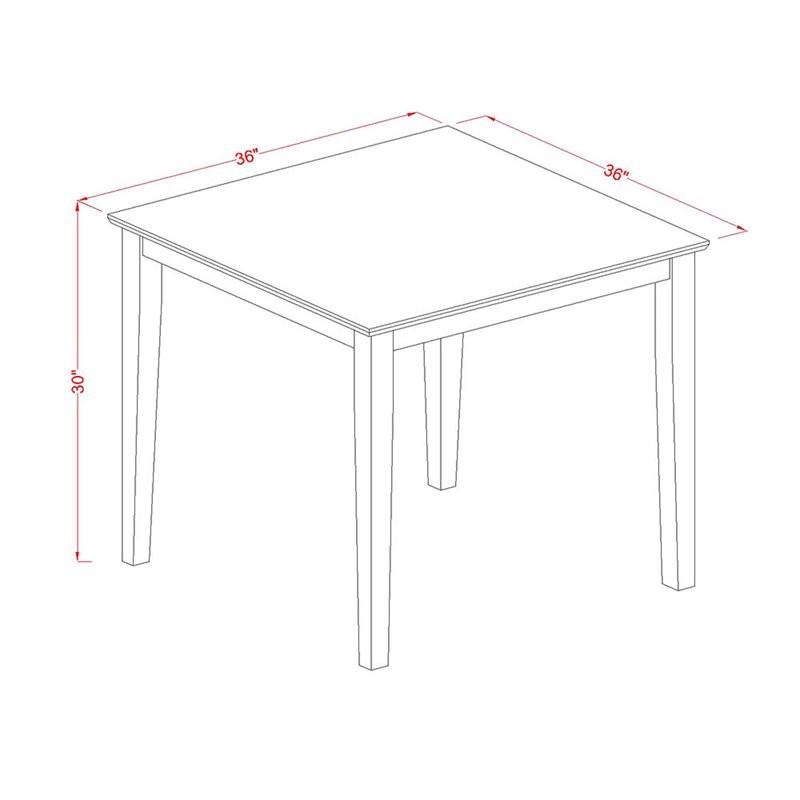 Pemberly Row Oxford 3-Piece Dining Set with Leather Chairs in Linen White