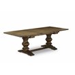 Pemberly Row 9-Piece Rubberwood Dining Set in Distressed Jacobean