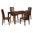 Pemberly Row 5-Piece Wood Dining Set with Mahogany Finish