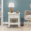 Pemberly Row 18-Inch Wood Nightstand with Drawer in Butter Cream Finish