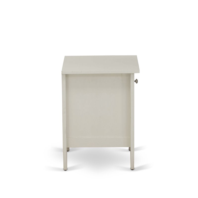 Pemberly Row 18-Inch Wood Nightstand with Drawer in Butter Cream Finish