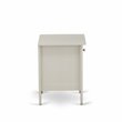 Pemberly Row 18-Inch Wood Nightstand with Drawer in Butter Cream Finish