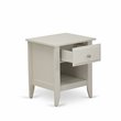 Pemberly Row 18-Inch Wood Nightstand with Drawer in Butter Cream Finish