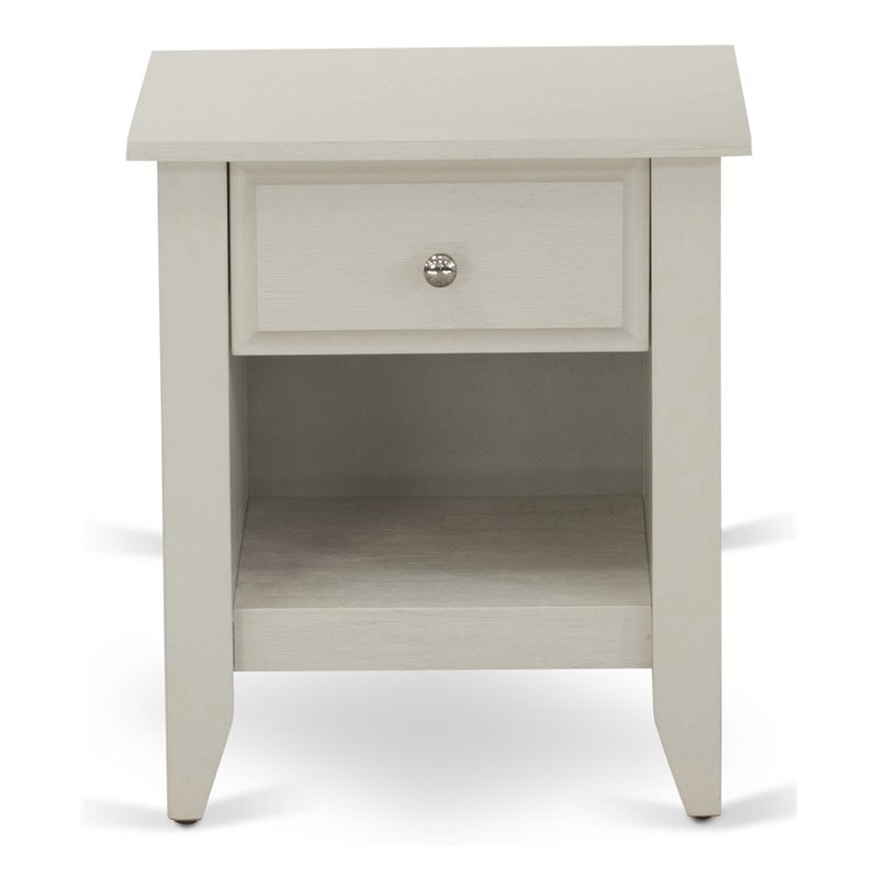 Pemberly Row 18-Inch Wood Nightstand with Drawer in Butter Cream Finish