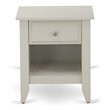 Pemberly Row 18-Inch Wood Nightstand with Drawer in Butter Cream Finish