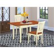 Pemberly Row Norfolk 3-Piece Wood Dining Table Set in Buttermilk Cherry Finish