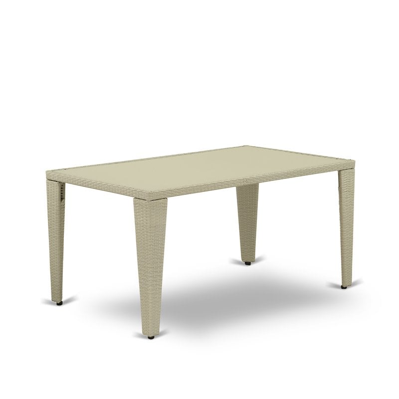 Pemberly Row 7-Piece Patio Set with Natural Acacia Wood Table