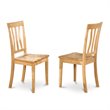 Pemberly Row 3-Piece Dining Set with Slatted Chairs in Oak