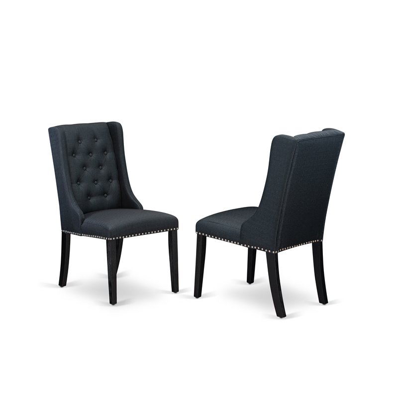 Pemberly Row 7-Piece Dining Set with Cement Top and Tufted Chairs