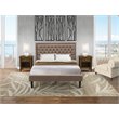 Pemberly Row 3-Piece Queen Wood Bedroom Set in Khaki Brown Finish