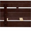 Pemberly Row Wood Twin Bunk Bed with Guard Rails in Java Finish