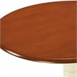 Pemberly Row Drop Leaf 3-Piece Round Wood Dining Set in Cream and Cherry