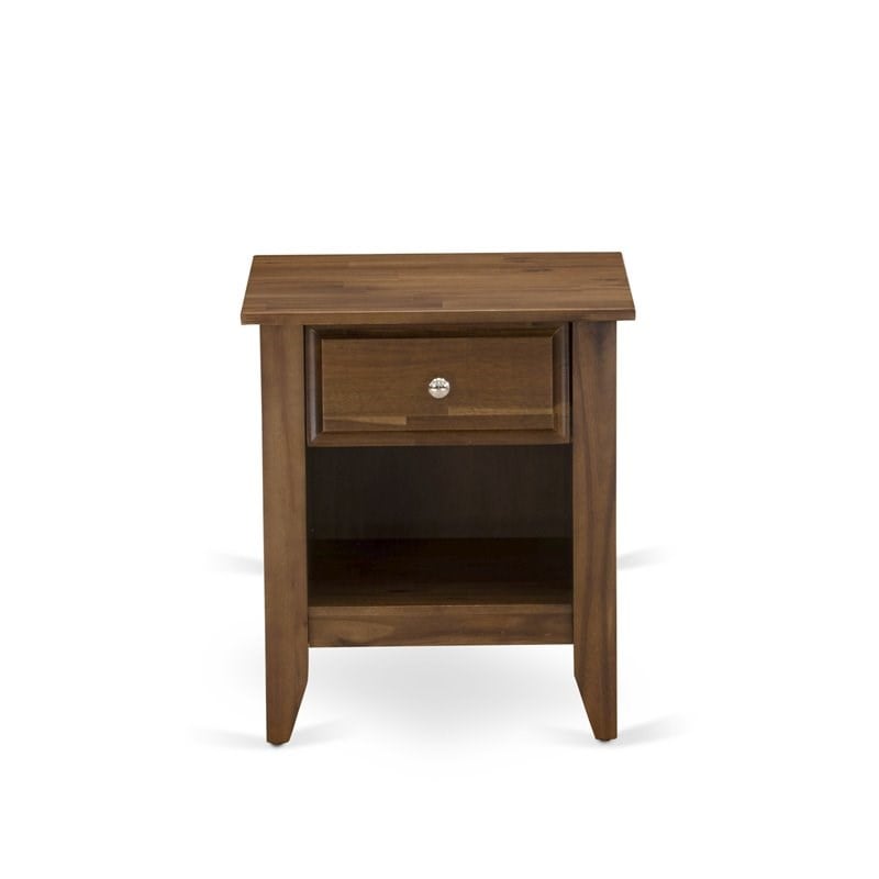 Pemberly Row 3-Piece King Bedroom Set with Nightstands in Antique Walnut