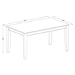 Pemberly Row 5-Piece Kitchen Table Set in Mahogany and Black