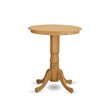 Pemberly Row Eden 3-Piece Traditional Wood Dining Table Set in Oak