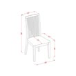 Pemberly Row 3-Piece Dining Table and Slatted Chairs in Linen White