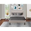 Pemberly Row 2-Piece Fabric Bedroom Set in Mist Beige