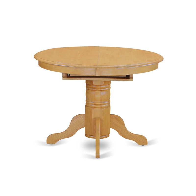 Pemberly Row 5-Piece Dining Set with Oak Finish Table and Chairs